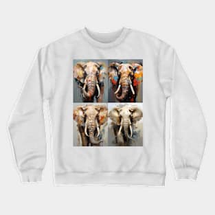 Elephant collage Crewneck Sweatshirt